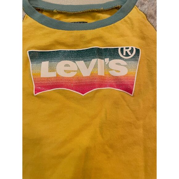 Levi's Girl's long sleeve tee size 18m USA made 100% Cotton - Picture 3 of 6